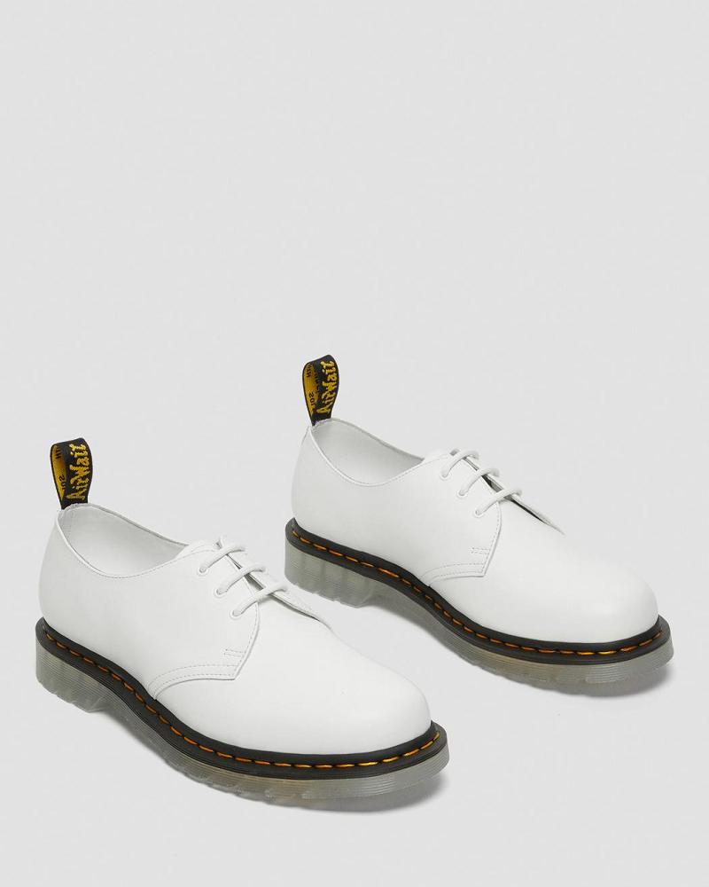 Zapatos Oxford Dr Martens 1461 Iced Smooth Cuero Mujer Blancos | MX 441FDN